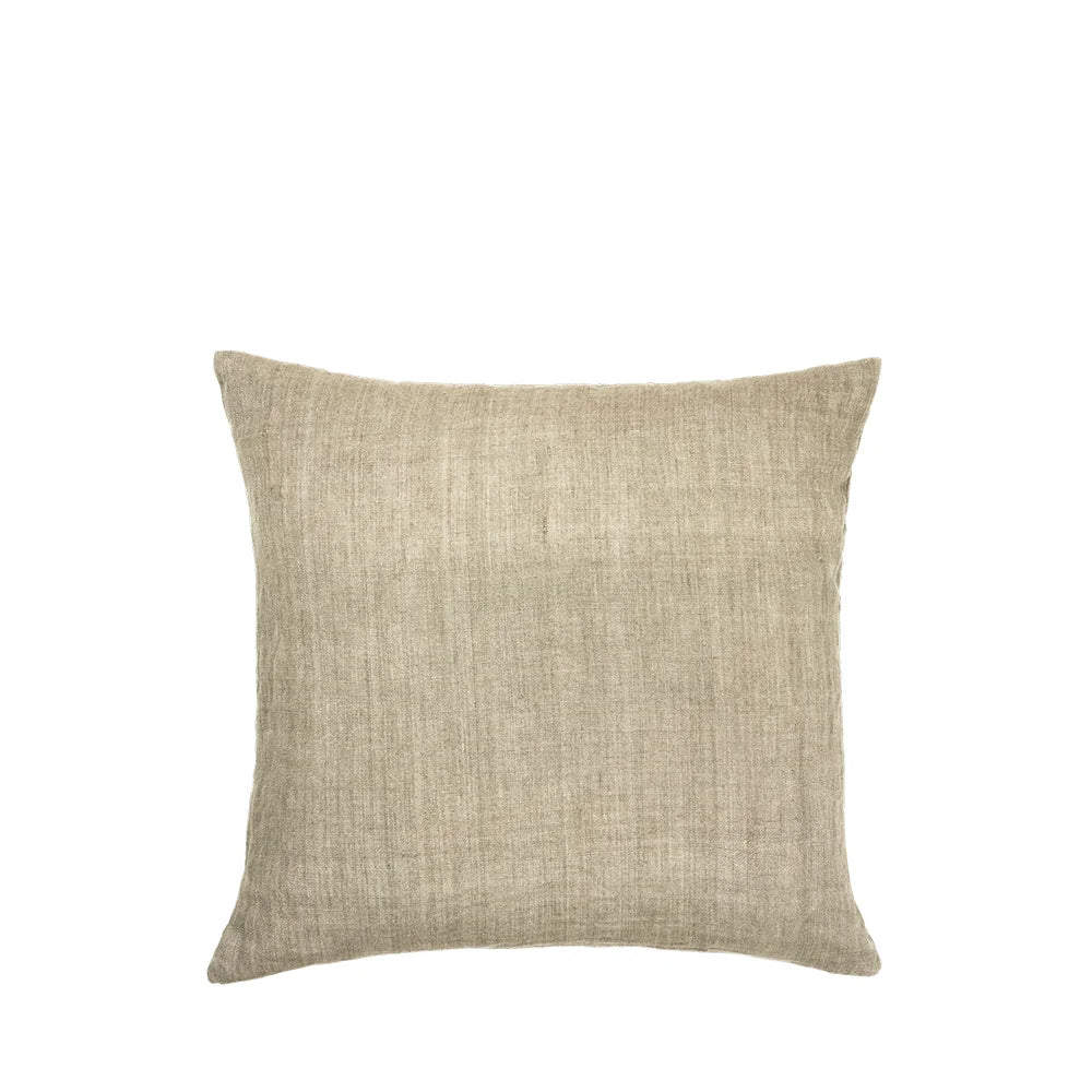 Luxury Light Linen Cushion - Matcha - Cotswold Grey