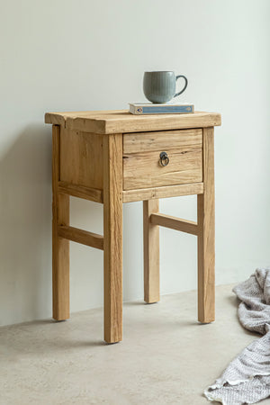 Jerry Elm Bedside Table