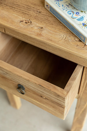 Jerry Elm Bedside Table