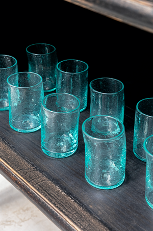 Crackle Glass Tumbler - Large