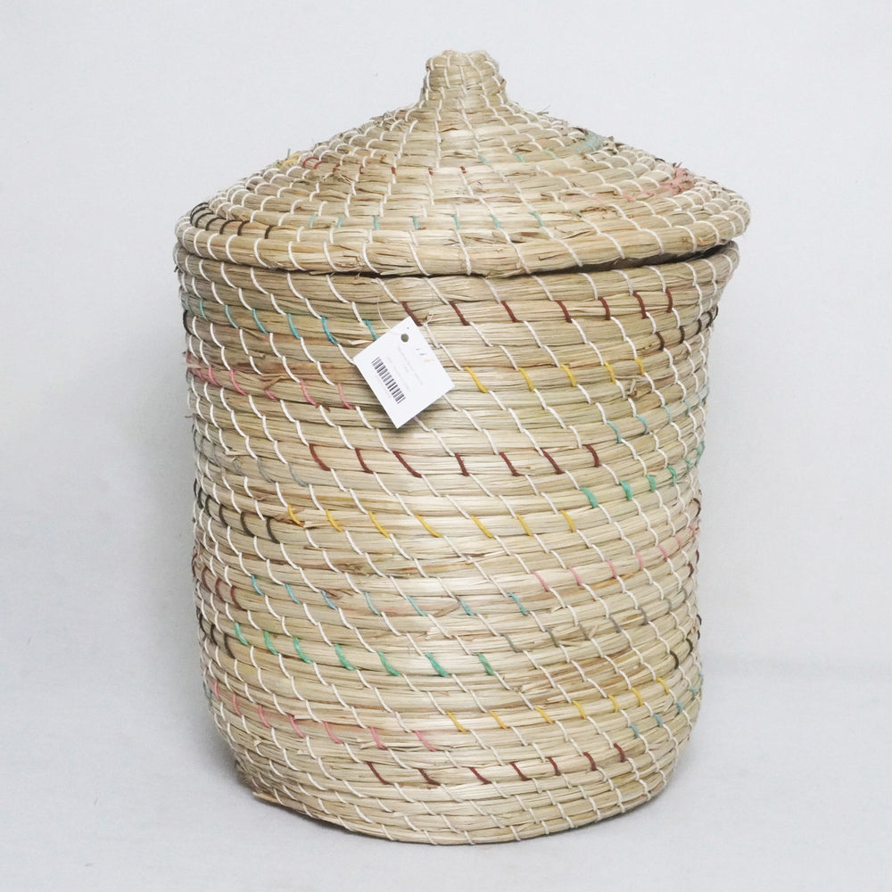 Mendong Basket with Lid - Large