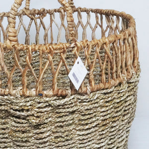 Putih Seagrass Basket - Medium