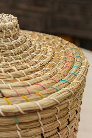 Mendong Basket with Lid - Small