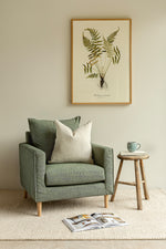 Moreton Armchair - Timber - Forest Green