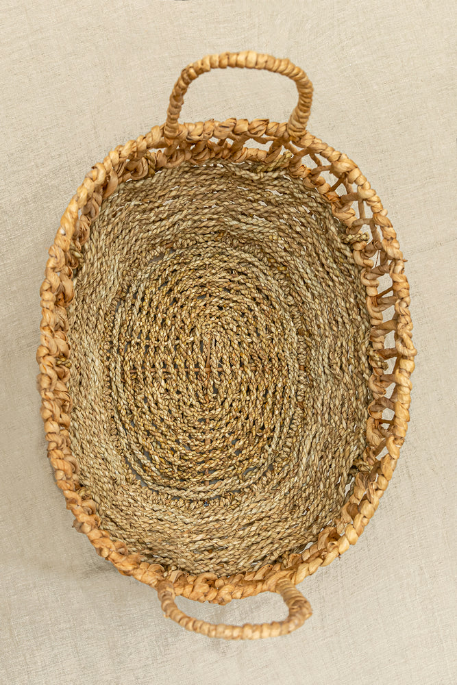 Putih Seagrass Basket - Medium