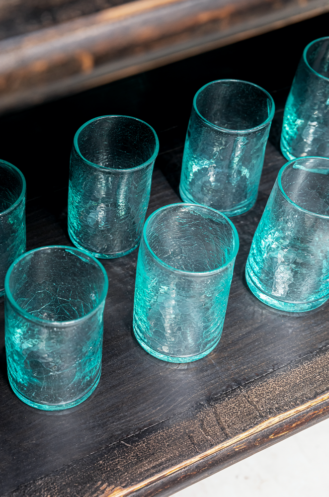 Crackle Glass Tumbler - Large