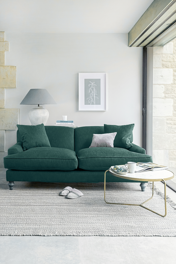 Milton 2 Seater Sofa - Krayola & Solna Fabric